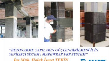Çevrimiçi Seminer: Betonarme Yapıların Güçlendirilmesi için Yenilikçi Sistem: MAPEWRAP FRP SYSTEM