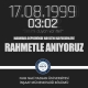 Marmara Depremi'nde Hayatını Kaybedenleri Rahmetle Anıyoruz